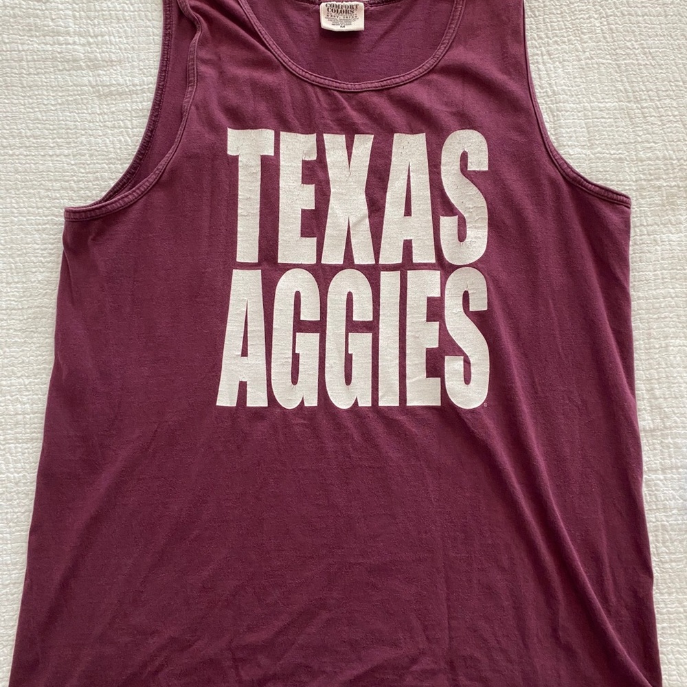 Comfort Colors Texas Aggies Tank Top